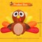 GOOSH 6.7 FT Long Thanksgiving Inflatables Turkey Baby with Built-in LEDs